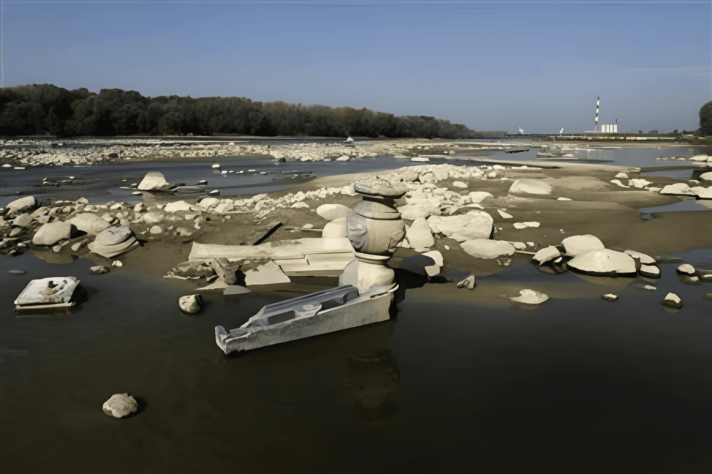 Drought in Poland reveals 400-year-old sunken treasures